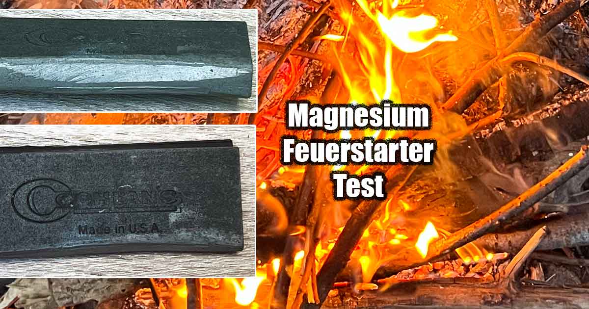 Feuermachen mit dem Magnesium Feuerstarter