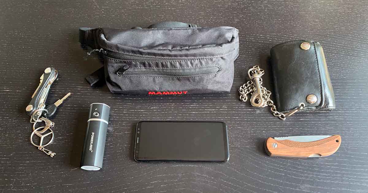 EDC Checkliste, Ausrüstung für das Every Day Carry Bag