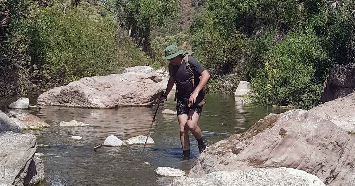 Flusswandern Ausrüstung: Tipp für die richtigen Schuhe.