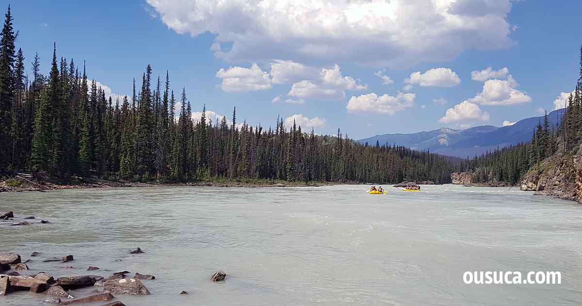 Rafting im Athabasca River