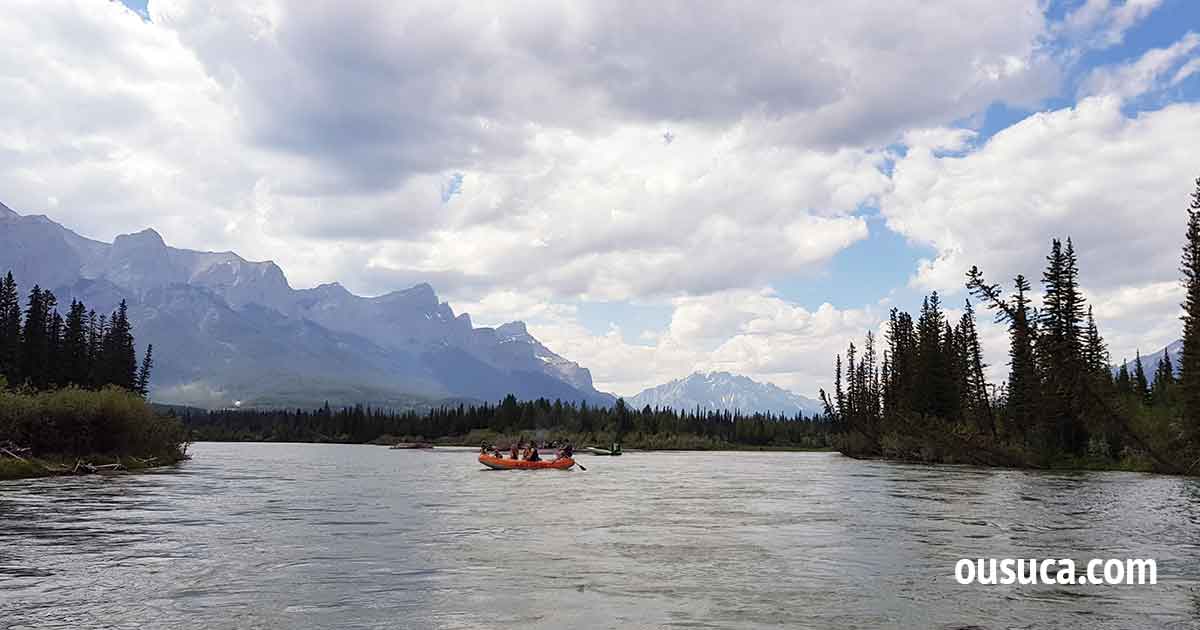 Rafting auf dem Bow River, Canmore