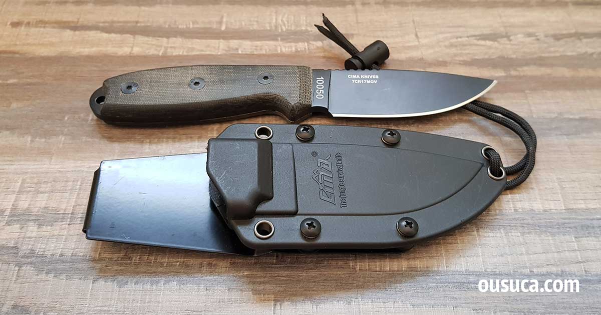 Messer und Messer Holster Cima 1.