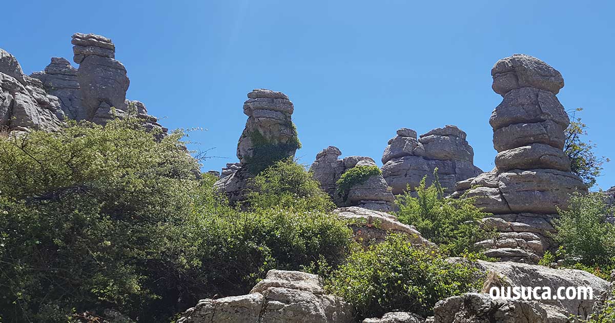 Kalksteinfelsen in El Torcal, Antequera.