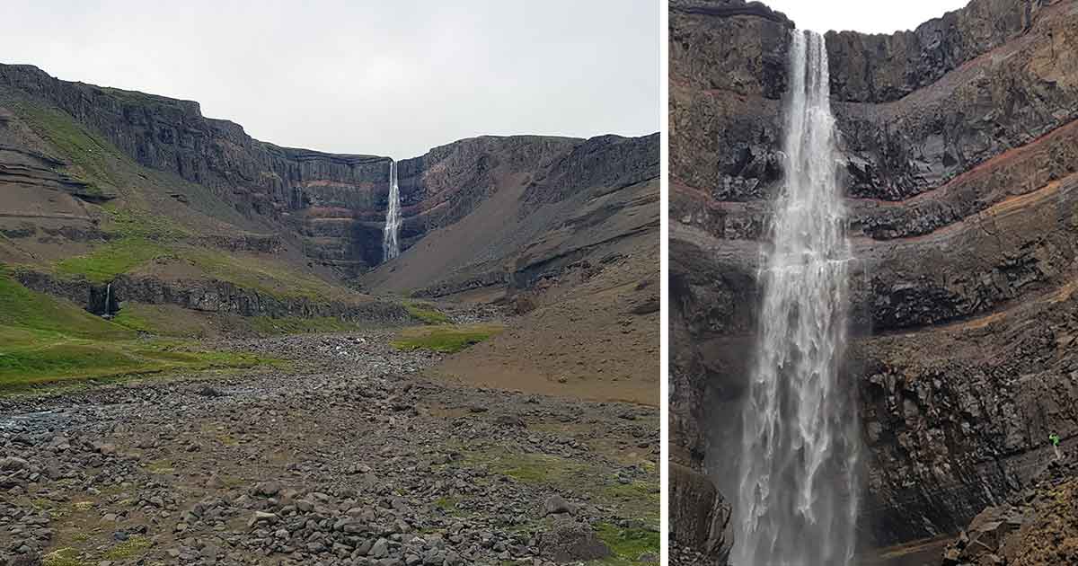 Hengifoss Wasserfall, Island