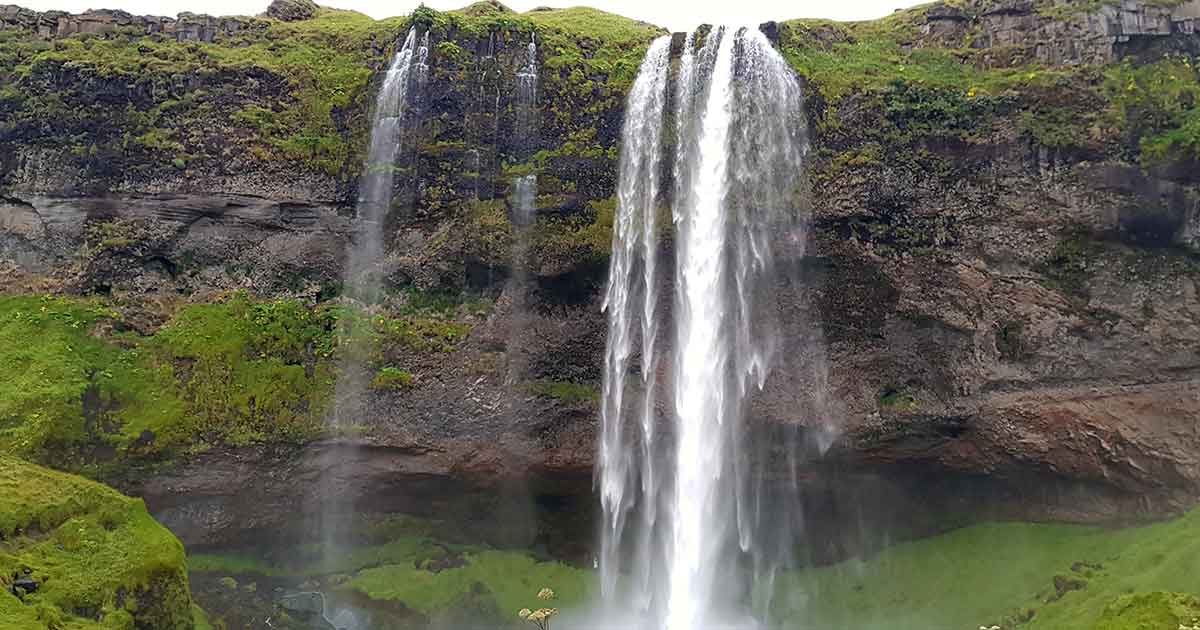 Seljalandsfoss Wasserfall, Island.