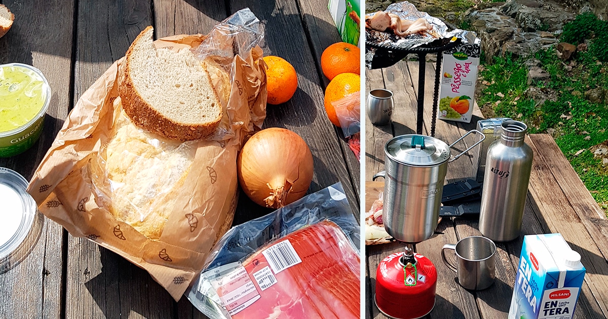Lebensmittel und Rezeptideen für Outdoor, Picknick, Camping.
