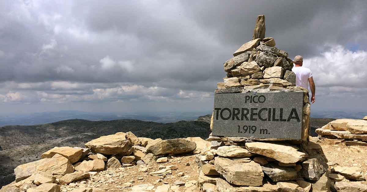 Gipfel des Torrecilla in der Sierra de las Nieves, Provinz Málaga.