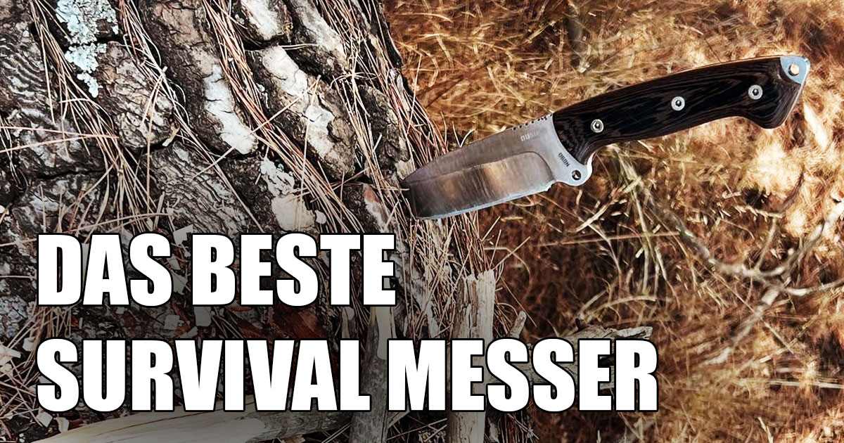 Survival Messer Verwendung im Wald