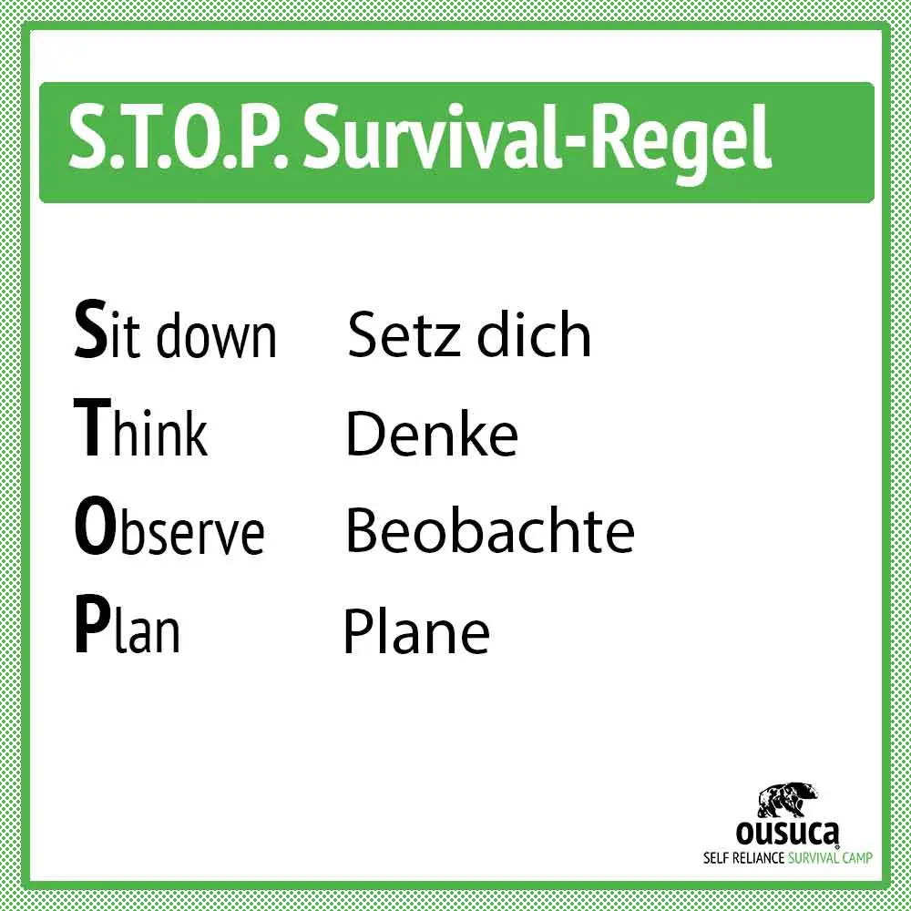 STOP Regel aus dem Survival 
