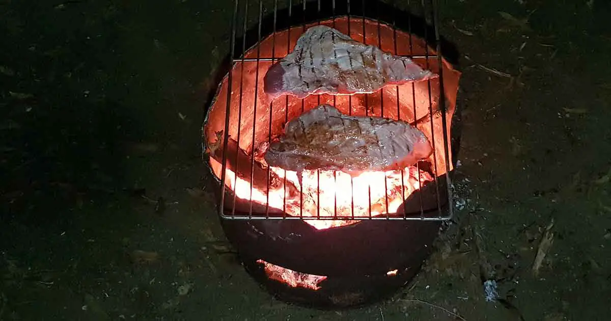 Feuertonne als Outdoor Grill