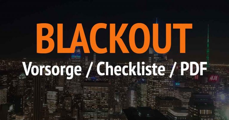 Blackout Stromausfall Deutschland
