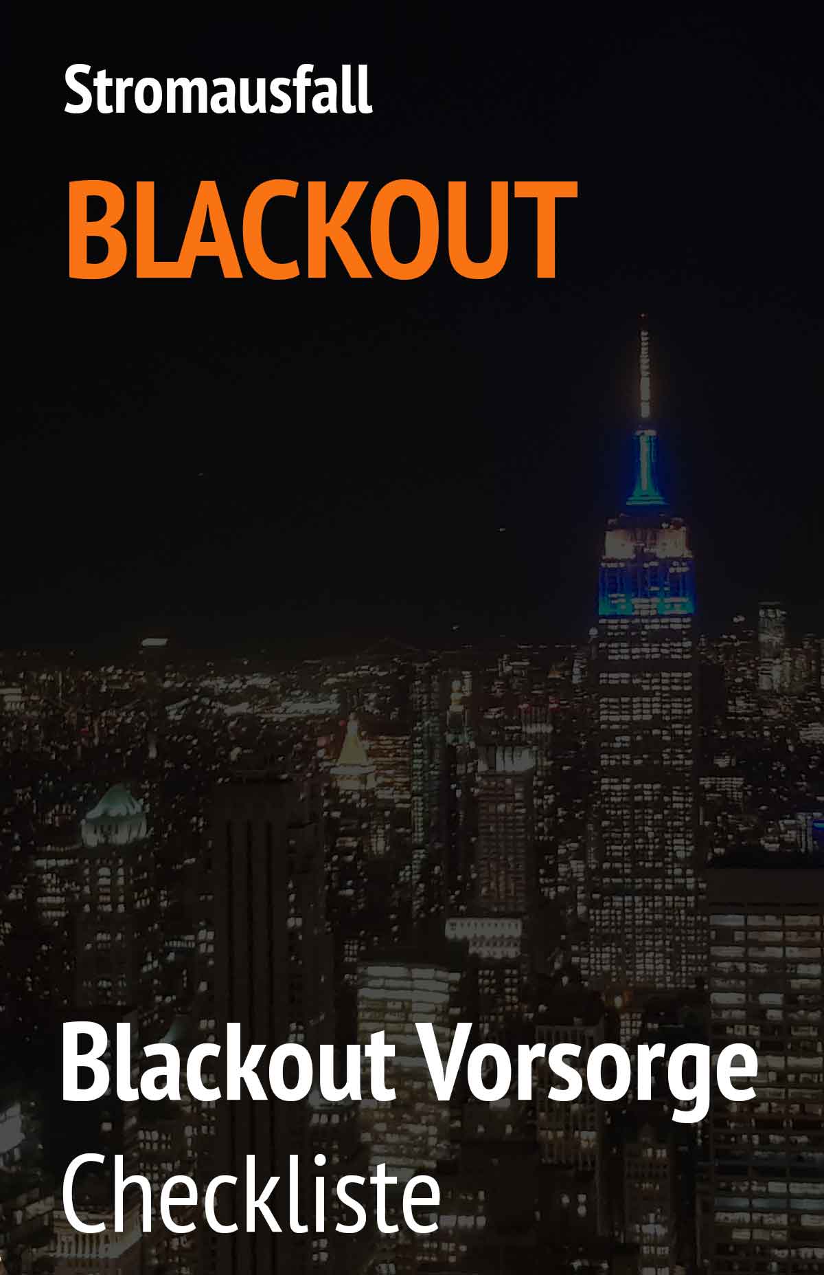 Checkliste zur Blackout Vorsorge