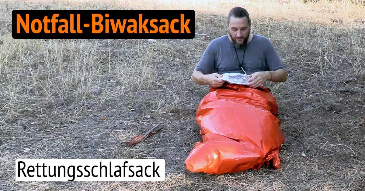 Den Notfall Biwaksack richtig als Rettungsschlafsack verwenden