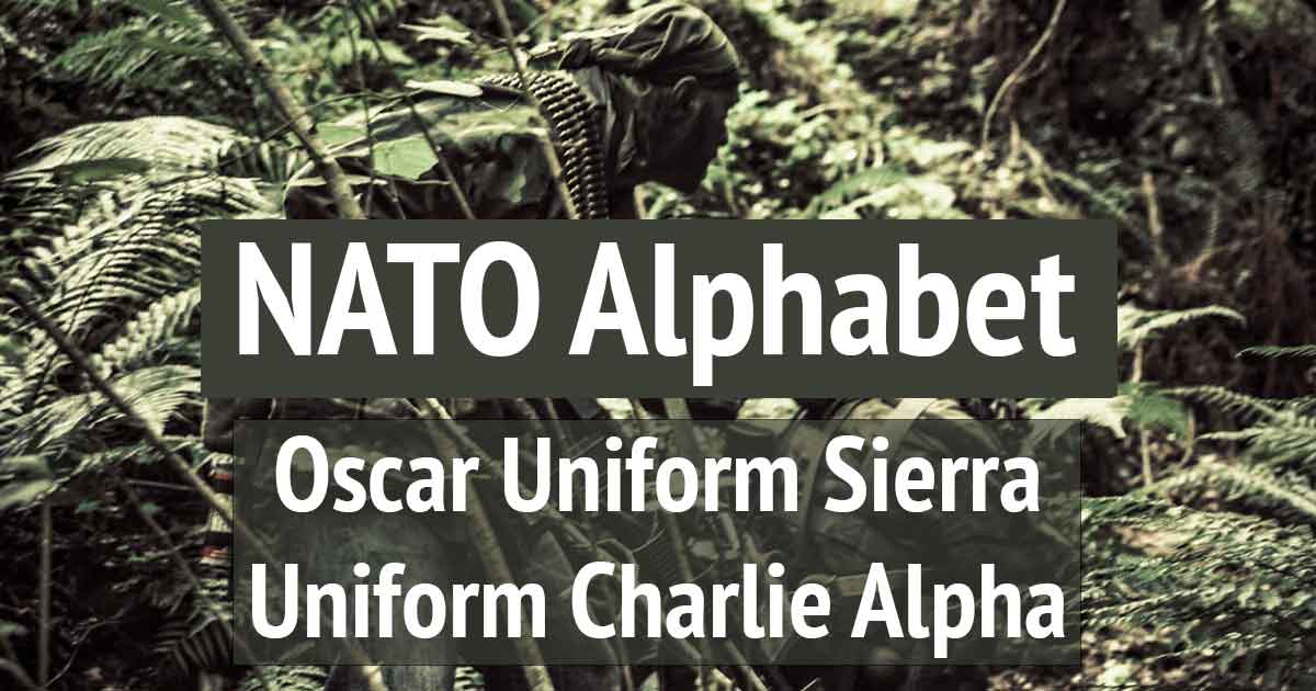 Nato Alphabet, Nato Phonetic Alphabet