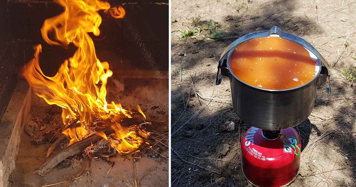 Notfall Selbstversorgung, Kochen ohne Strom, Alternativen mit Gaskocher oder Feuerstelle