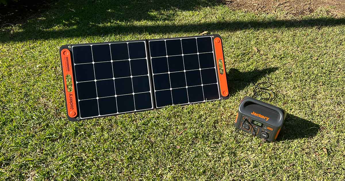 Solargenerator für die zivile Notversorgung mit Strom bei Blackout, Stromausfall