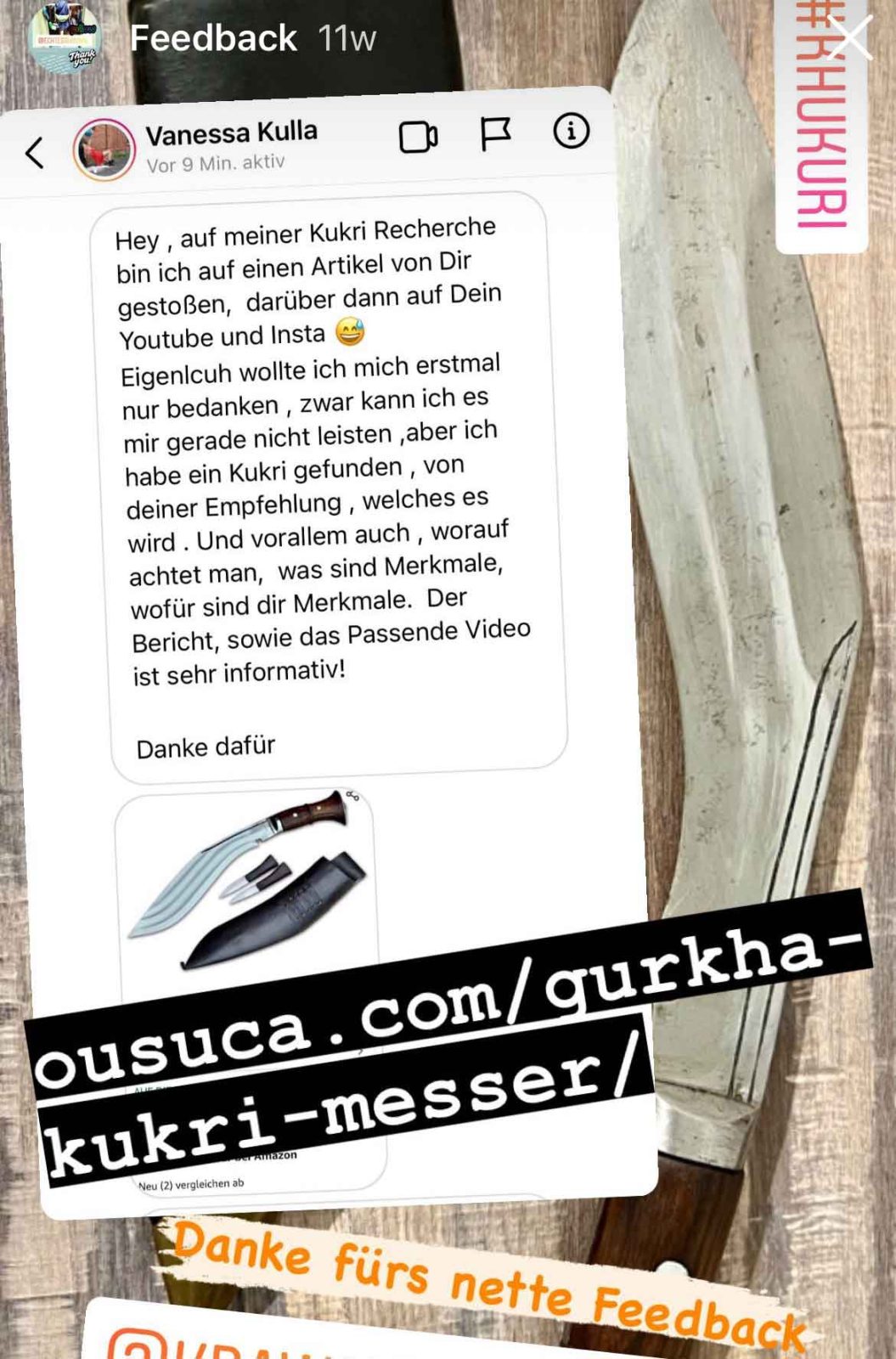 Leser Feedback Gurkha Messer