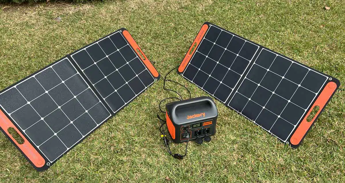Aufladen des Solargenerator Jackery 1000 mit Solarstrom