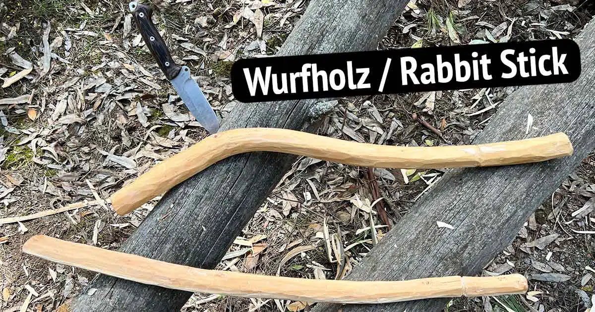 Rabbit Stick Wurfholz selbst gebaut