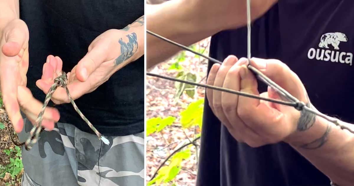 Knoten lernen im Outdoor Survival Camp