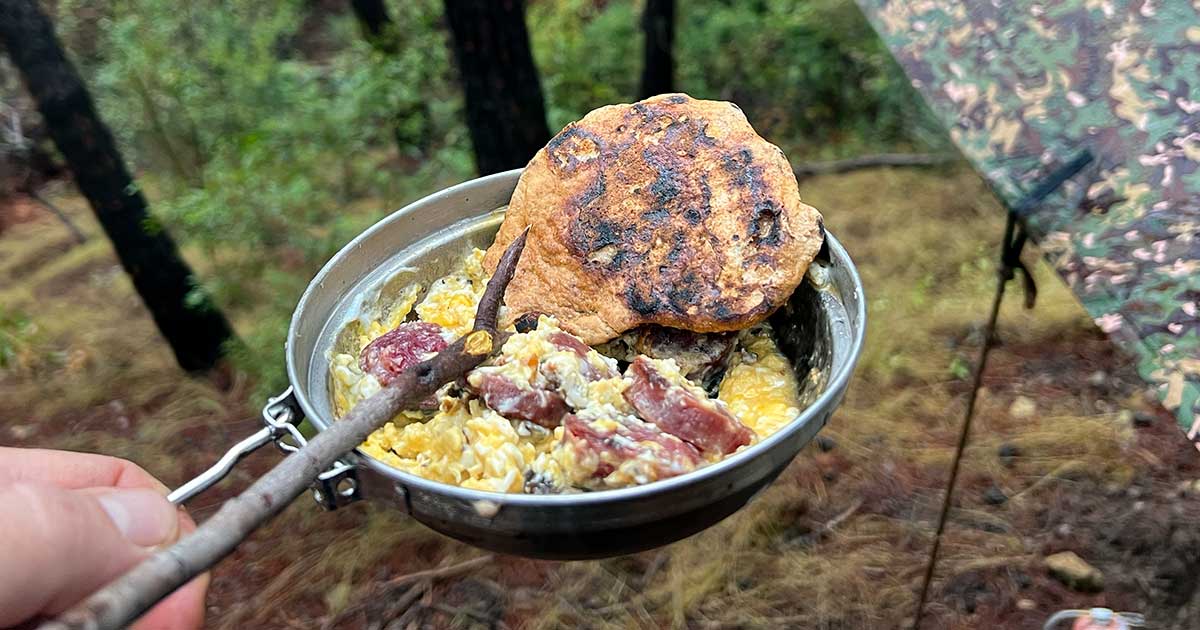 Pfannenbrot Rezept schnell und einfach ohne Hefe und Backpulver gebacken