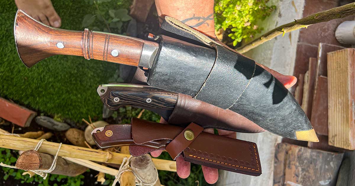 Messer die im Wald erlaubt sind, haben eine Klinge von weniger als 12 cm Messerrecht im Wald, erlaubt sind Messer mit einer Klinge von bis zu 12 cm